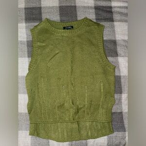 Wild Fable Distressed Knit Sweater Vest